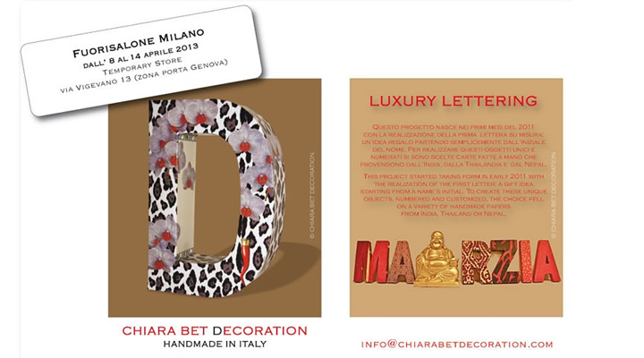 Luxury Lettering Fuori Salone Milano